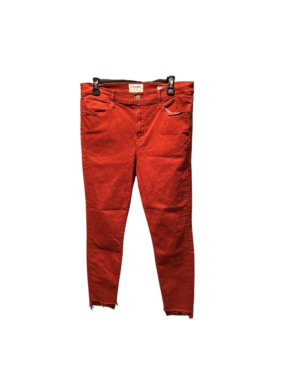 Frame Women's Le High Skinny Jeans in Turkish Red Size 33